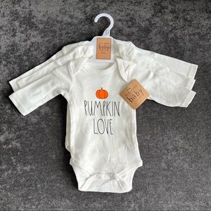 NWT Rae Dunn Fall Onesie Set
